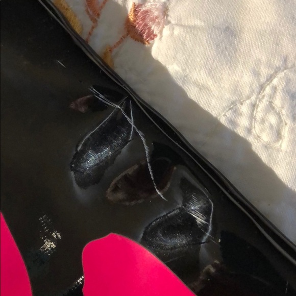 Victoria’s Secret shiny black vinyl bag - Picture 3 of 7